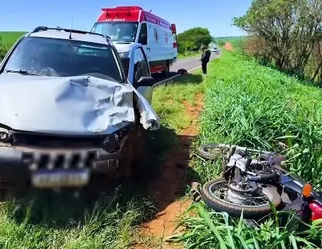 Acidente gravíssimo na PR-317 deixa motociclista em estado crítico; vítima foi levada para Maringá Foto 1 Fotos de Acidente gravíssimo na PR-317 deixa motociclista em estado crítico; vítima foi levada para Maringá