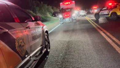 Fotos de Acidente na PR-218, na região de Maringá, deixa uma pessoa morta e quatro feridas