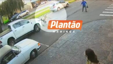 Fotos de Câmera flagra momento em que homem é atropelado em Maringá