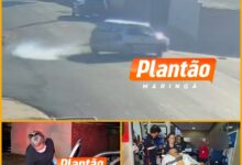 Fotos de Câmera registra tentativa de homicídio; A vítima foi encaminhada a Santa Casa de Maringá 