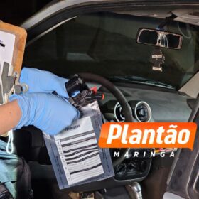 Fotos de Câmera registra tentativa de homicídio; A vítima foi encaminhada a Santa Casa de Maringá 