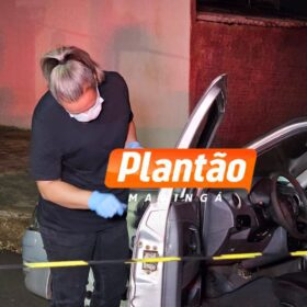 Fotos de Câmera registra tentativa de homicídio; A vítima foi encaminhada a Santa Casa de Maringá 