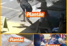 Fotos de Câmera registra homem sendo esfaqueado; vítima é socorrida em estado gravíssimo em Maringá