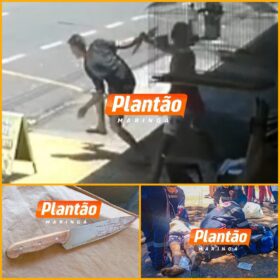 Câmera registra homem sendo esfaqueado; vítima é socorrida em estado gravíssimo em Maringá Foto 6 Fotos de Câmera registra homem sendo esfaqueado; vítima é socorrida em estado gravíssimo em Maringá