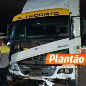 Carro roda na pista e motorista morre ao atingir caminhão no Contorno Sul em Maringá Foto 3 Fotos de Carro roda na pista e motorista morre ao atingir caminhão no Contorno Sul em Maringá