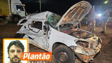 Fotos de Carro roda na pista e motorista morre ao atingir caminhão no Contorno Sul em Maringá