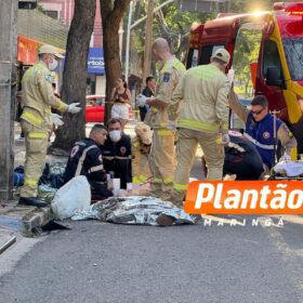 Fotos de Casal morre em acidente com moto de alta cilindrada no centro de Maringá