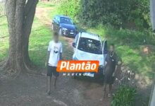 Fotos de Criminosos com carro de luxo são presos em Maringá após assalto a granja