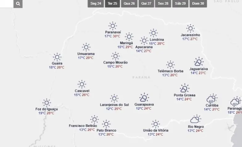Defesa Civil emite alerta de temporal para Maringá, com ventos de até 60 km/h e risco de granizo Foto 2 Fotos de Defesa Civil emite alerta de temporal para Maringá, com ventos de até 60 km/h e risco de granizo