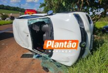 Fotos de Duas idosas ficam feridas após capotamento, em Sarandi