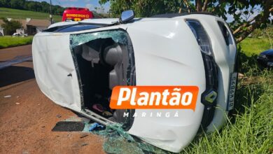 Fotos de Duas idosas ficam feridas após capotamento, em Sarandi