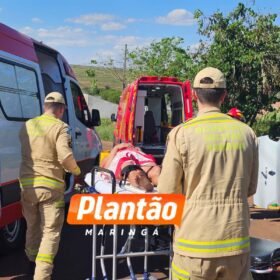 Fotos de Duas idosas ficam feridas após capotamento, em Sarandi