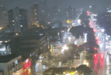 Fotos de Frente fria com tempestades e ventos de 80km/h: Saiba até quando vai chover no Paraná