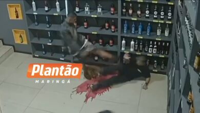 Fotos de Funcionário de conveniência é covardemente agredido por morador de rua em Maringá