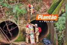 Fotos de Homem cai em ribanceira ao tentar urinar e é resgatado pelos bombeiros em Maringá