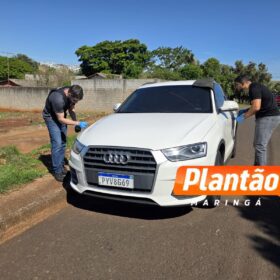 Fotos de Homem desaparece em Maringá; família acredita em sequestro. Carro de luxo da vítima foi localizado abandonado em fundo de vale cheio de moscas em volta