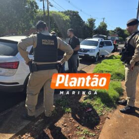 Fotos de Homem desaparece em Maringá; família acredita em sequestro. Carro de luxo da vítima foi localizado abandonado em fundo de vale cheio de moscas em volta