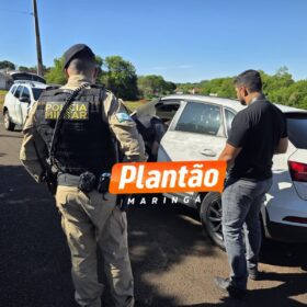 Fotos de Homem desaparece em Maringá; família acredita em sequestro. Carro de luxo da vítima foi localizado abandonado em fundo de vale cheio de moscas em volta