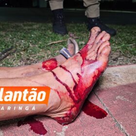 Fotos de Homem é baleado no pé após suposto vigilante flagrar tentativa de furto em Maringá