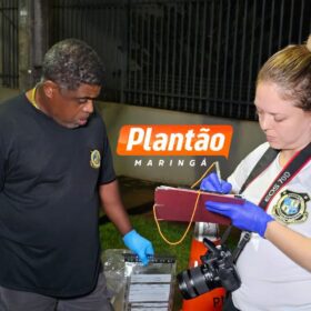 Fotos de Homens encapuzados armados de pistola executam homem em Maringá; câmeras de segurança registram o crime