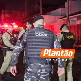 Fotos de Homens encapuzados armados de pistola executam homem em Maringá; câmeras de segurança registram o crime