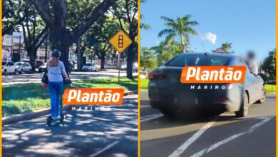 Fotos de Imagens flagradas por moradores revelam imprudências no trânsito de Maringá