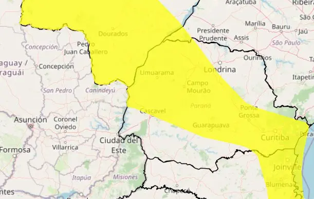 Fotos de Inmet emite alerta de tempestades para 261 cidades do Paraná; veja a lista