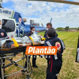 Jovem é intubado e resgatado de helicóptero após bater moto de alta cilindrada contra cerca Foto 3 Fotos de Jovem é intubado e resgatado de helicóptero após bater moto de alta cilindrada contra cerca