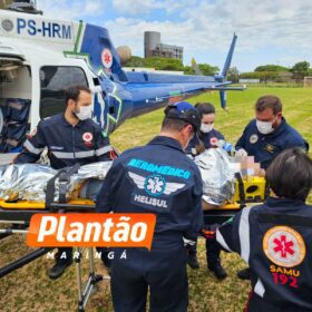 Jovem é intubado e resgatado de helicóptero após bater moto de alta cilindrada contra cerca Foto 4 Fotos de Jovem é intubado e resgatado de helicóptero após bater moto de alta cilindrada contra cerca