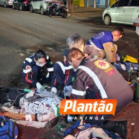 Fotos de Motoboy é intubado após grave acidente em Maringá