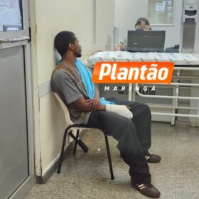 Fotos de Motociclista é baleado durante tentativa de assalto, em Maringá