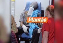 Fotos de Motociclista é baleado durante tentativa de assalto, em Maringá