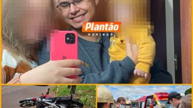 Fotos de Motociclista morre após pneu de moto estourar na Avenida Colombo, em Maringá