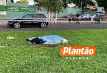 Fotos de Motociclista morre em grave acidente na Avenida Morangueira, em Maringá