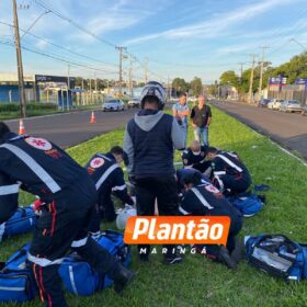 Fotos de Motociclista morre em grave acidente na Avenida Morangueira, em Maringá