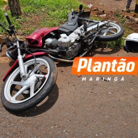 Fotos de Motociclista sofre queda grave e é levado em estado crítico ao hospital em Maringá