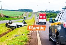 Fotos de Motorista de 71 anos morre após ejetado em capotamento na BR-376