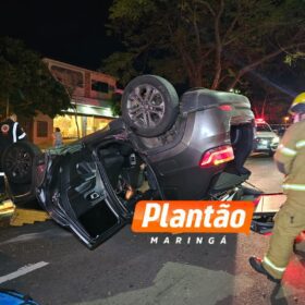 Fotos de Motorista embriagado provoca acidente com família e é preso pela PM em Maringá