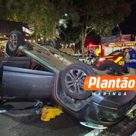 Fotos de Motorista embriagado provoca acidente com família e é preso pela PM em Maringá