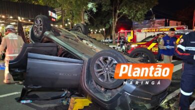 Fotos de Motorista embriagado provoca acidente com família e é preso pela PM em Maringá