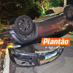 Fotos de Motorista embriagado provoca acidente com família e é preso pela PM em Maringá
