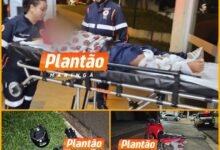 Fotos de Pai abandona filho de 7 anos com perna quebrada e foge após acidente de moto em Maringá