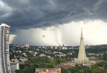 Fotos de Paraná entra em alerta de tempestade e tempo muda neste domingo em Maringá