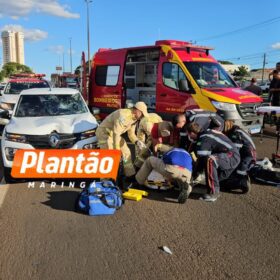 Fotos de Pedestre é atropelado e fica em estado gravíssimo na Avenida Colombo, em Maringá