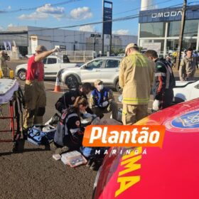 Fotos de Pedestre é atropelado e fica em estado gravíssimo na Avenida Colombo, em Maringá