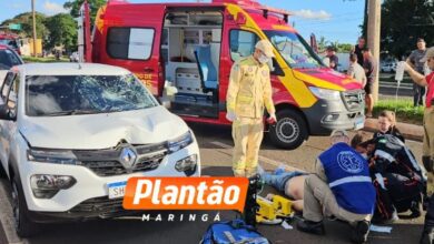 Fotos de Pedestre é atropelado e fica em estado gravíssimo na Avenida Colombo, em Maringá