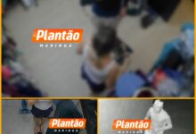 Fotos de Polícia Civil procura assaltante que fez mãe e filhos de 3 e 4 anos reféns durante roubo em Maringá