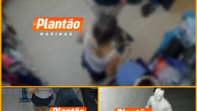 Fotos de Polícia Civil procura assaltante que fez mãe e filhos de 3 e 4 anos reféns durante roubo em Maringá