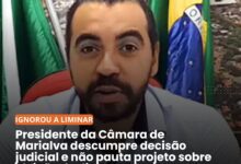 Fotos de ACIMA DA LEI?: Presidente da Câmara de Marialva descumpre decisão judicial e mantém projeto fora da pauta, mesmo sob risco de multa e sanções