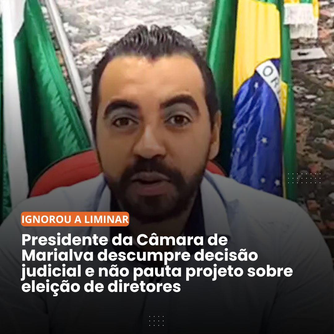 Fotos de ACIMA DA LEI?: Presidente da Câmara de Marialva descumpre decisão judicial e mantém projeto fora da pauta, mesmo sob risco de multa e sanções